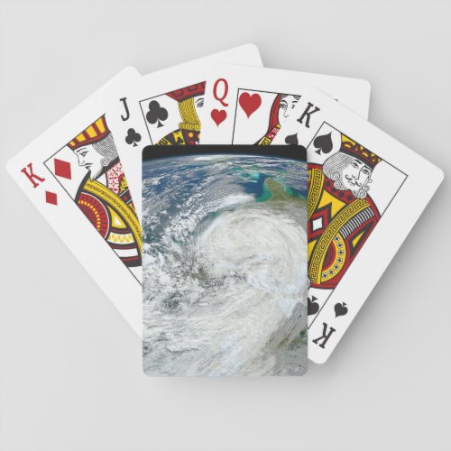 Hurricane Sandy Along The East Coast Of The Us 3 Poker Cards
