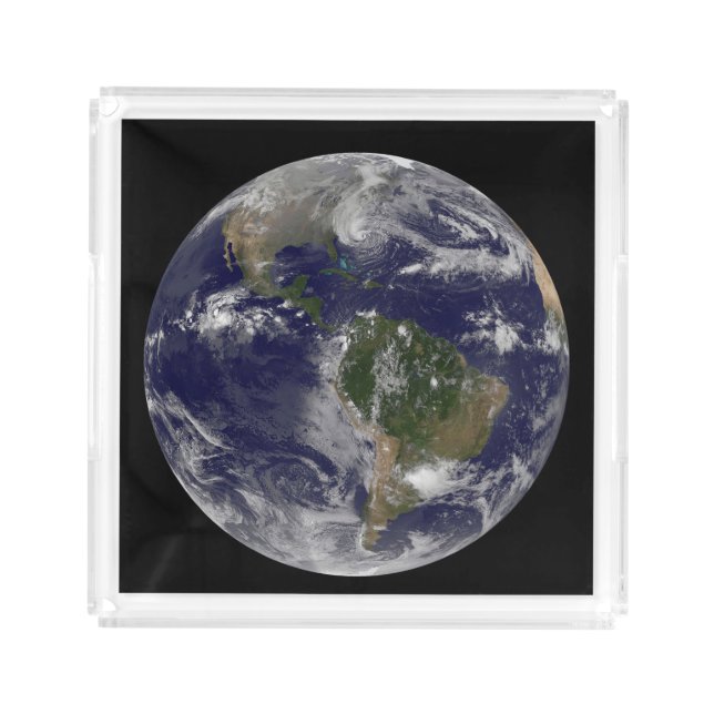 Hurricane Sandy Along The East Coast Of The Us. Acrylic Tray (Front)