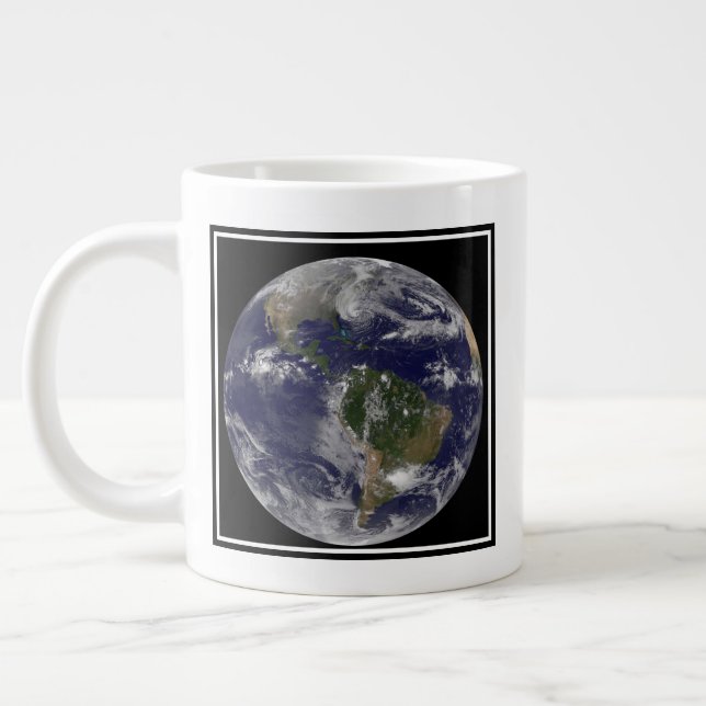 Hurricane Sandy Along The East Coast Of The Us. Giant Coffee Mug (Left)