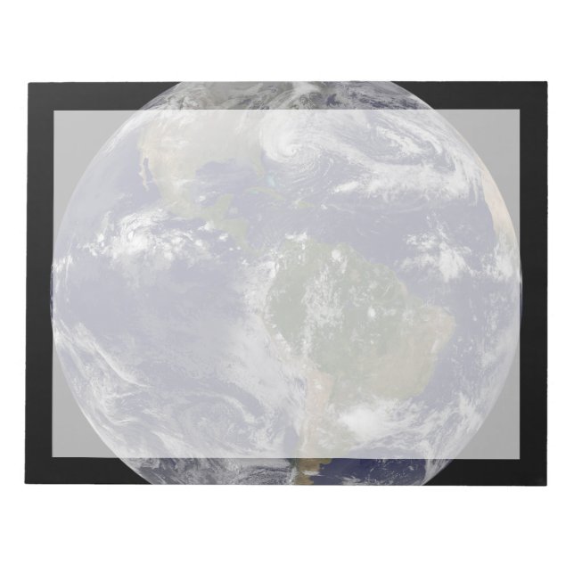 Hurricane Sandy Along The East Coast Of The Us. Notepad (Front)