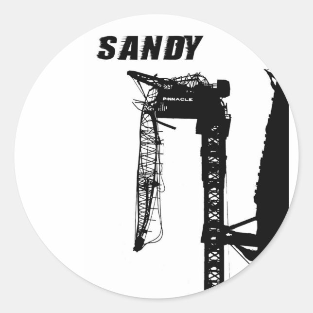 Hurricane Sandy Classic Round Sticker (Front)