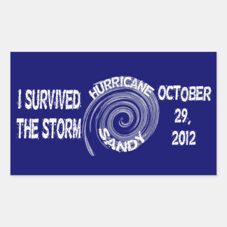 Hurricane Sandy Rectangular Sticker