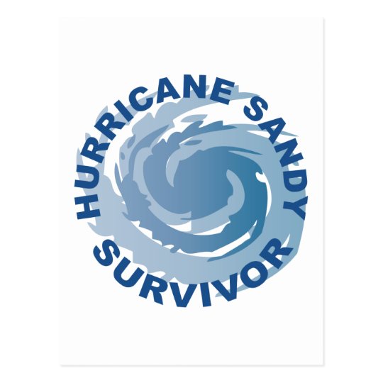 Hurricane Sandy Survivor 2012 Postcard