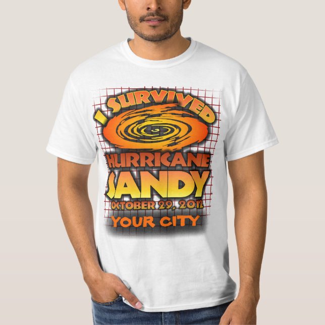Hurricane Sandy, Your Custom City T-Shirt (Front)