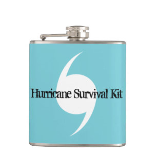 Hurricane Survival Kit Flask