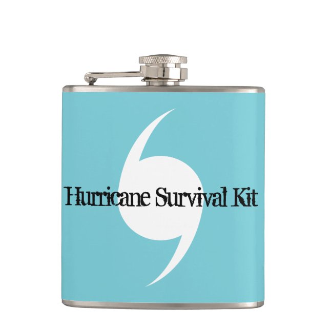 Hurricane Survival Kit Flask (Front)