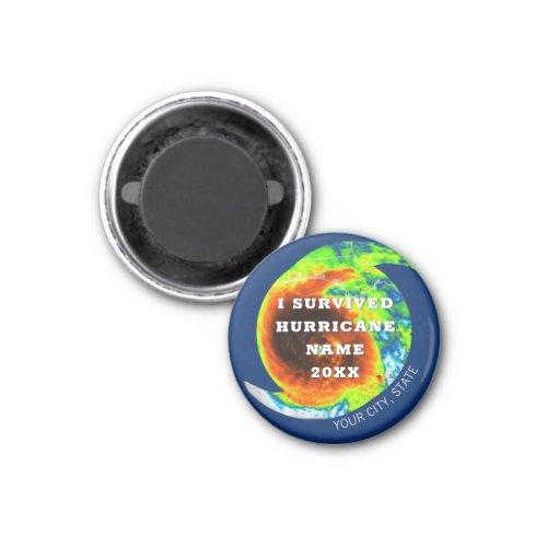 HURRICANE SURVIVOR Personalized Commemorative Magnet