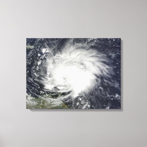 Hurricane Tomas over the Lesser Antilles Canvas Print