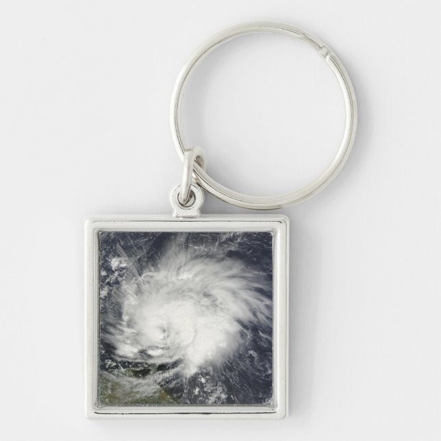 Hurricane Tomas over the Lesser Antilles Keychain (Front)