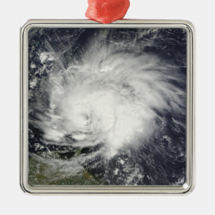 Hurricane Tomas over the Lesser Antilles Metal Ornament