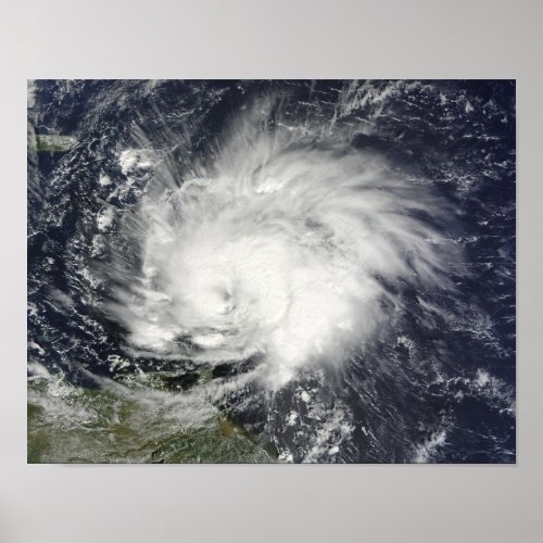 Hurricane Tomas over the Lesser Antilles Poster