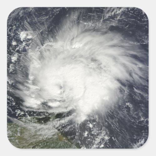 Hurricane Tomas over the Lesser Antilles Square Sticker