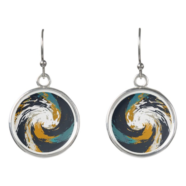 Hurricane Twirl Earrings (Front)