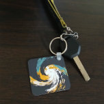 Hurricane Twirl Keychain<br><div class="desc">A twirl that looks like a hurricane. I am a United States Navy Veteran creating digital art that everyone will love. I create a digital painting,  then use software to make something new.</div>