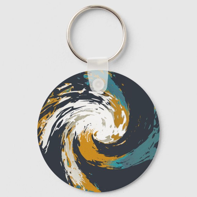 Hurricane Twirl Keychain (Front)