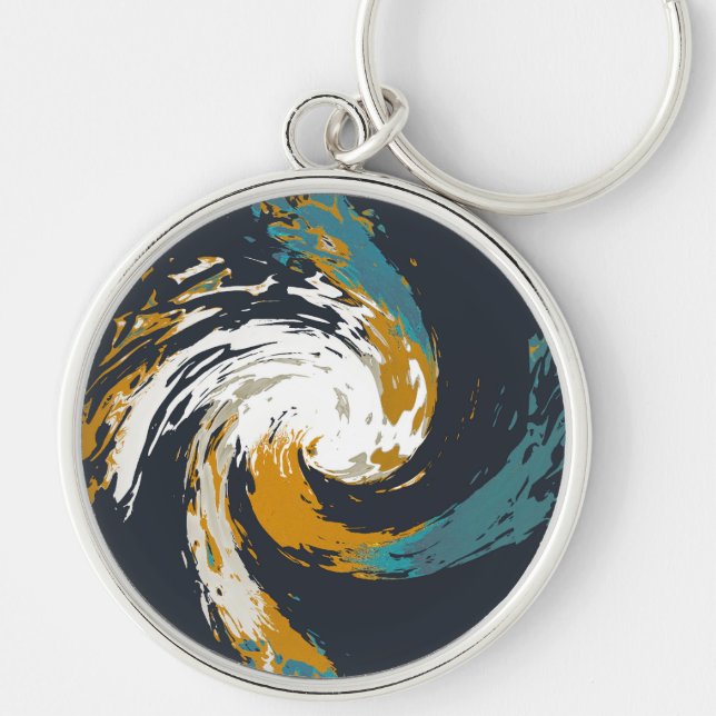 Hurricane Twirl Keychain (Front)