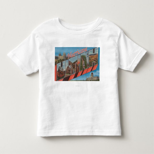 Hurricane, Utah - Large Letter Scenes Toddler T-shirt (Front)
