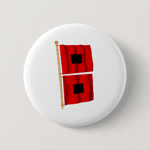 Hurricane Warning Pinback Button