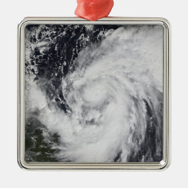 Hurricane Wilma in the Atlantic and Caribbean Metal Ornament (Front)
