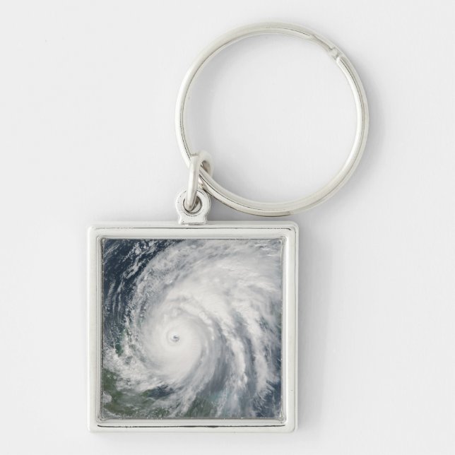 Hurricane Wilma over Mexico Keychain (Front)