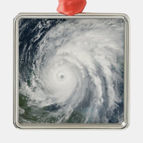 Hurricane Wilma over Mexico Metal Ornament
