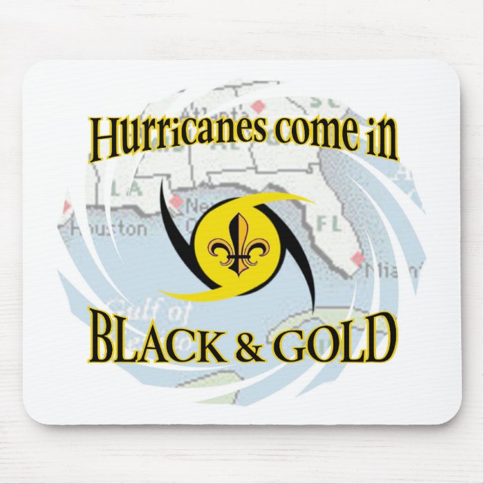 Hurricanes in Black & Gold Mousepads