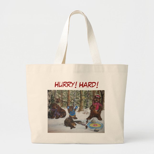 Hurry! Hard! Jumbo Tote (Front)