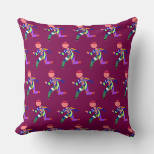 Hurry Hurry Wine Throw Pillow