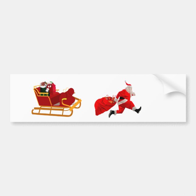 Hurry, Santa Bumper Sticker (Front)