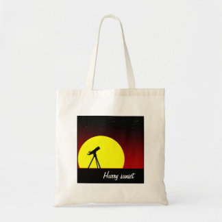 Hurry sunset tote bag