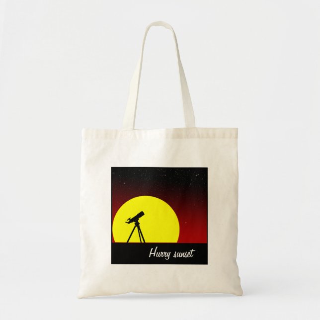 Hurry sunset tote bag (Front)