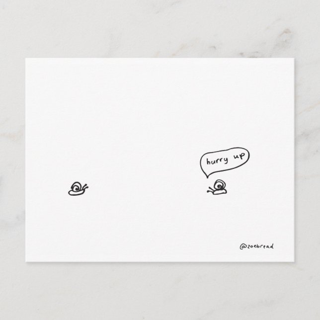 hurry up postcard (Front)