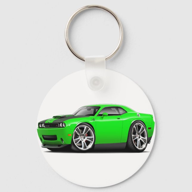 Hurst Challenger Lime Car Keychain (Front)