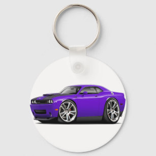 Hurst Challenger Purple Car Keychain