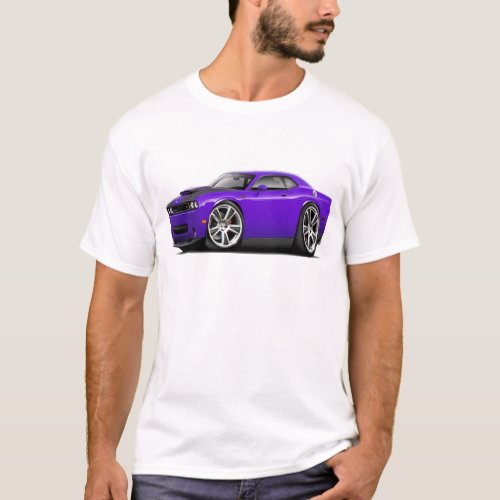Hurst Challenger Purple Car T_Shirt