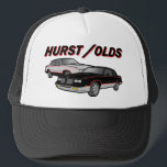 Hurst/Olds Trucker Hat<br><div class="desc">In 1968,  Hurst & Oldsmobile joined together to create Special Edition Cutlass's & the rest was history. Commemorate the 15th Anniversary of the Hurst/Olds Union with our 1983 & 1984 Hurst/Olds Design.</div>