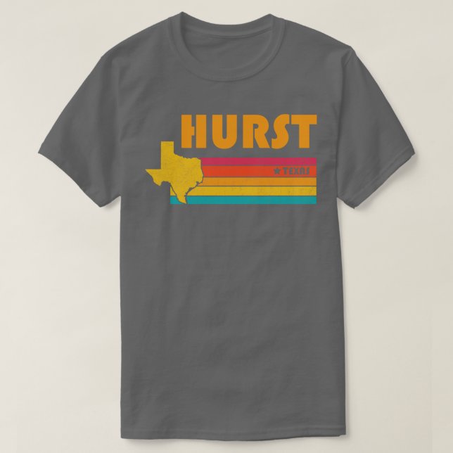 Hurst Texas Vintage Distressed Souvenir T-Shirt (Design Front)