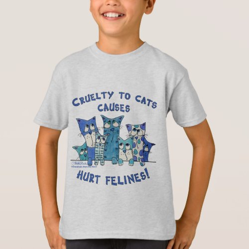 Hurt Felines Cruelty to Cats T_Shirt