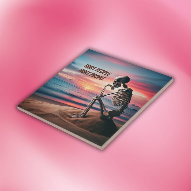 HURT people hurt PEOPLE | Ceramic Tile (Creator Uploaded)