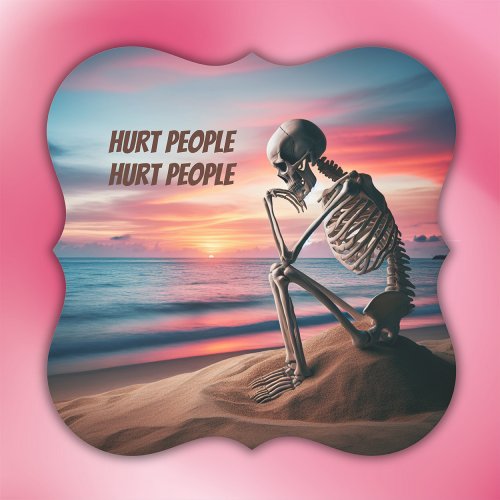 HURT people hurt PEOPLE  Paper Coaster