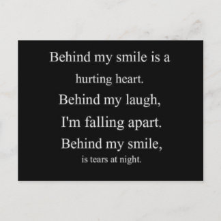 Hurting Heart sadness depression alone emo relatio Postcard