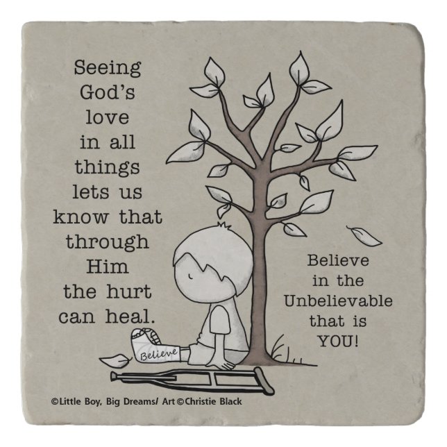 Hurts Can Heal Trivet (Front)