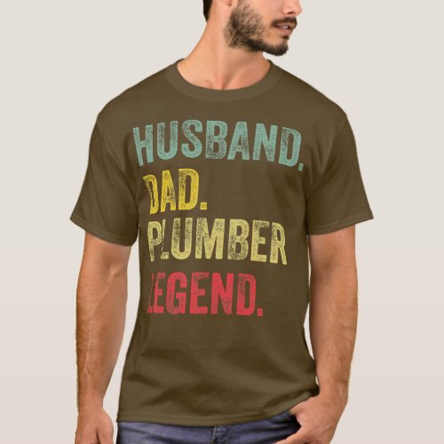 Hus Dad DrummerRetro Vintage T_Shirt