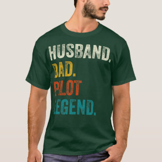Hus Dad PilotRetro Vintage T-Shirt