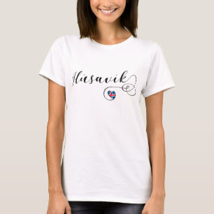 Húsavík Heart, I Love Húsavík, Iceland T-Shirt