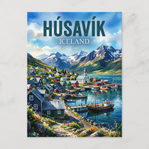 Húsavík Iceland Postcard