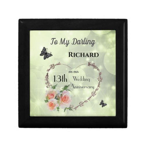 Husband 13th Wedding Anniversary Gift Box