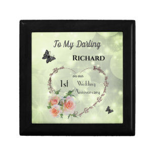 Husband 1st Wedding Anniversary Gift Box