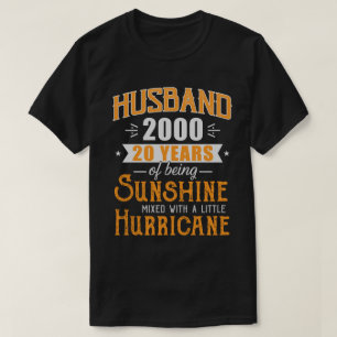 Husband 2000 Gift, 20 Years Wedding Anniversary T-Shirt