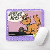 Husband and Cat Mouse Pad (With Mouse)